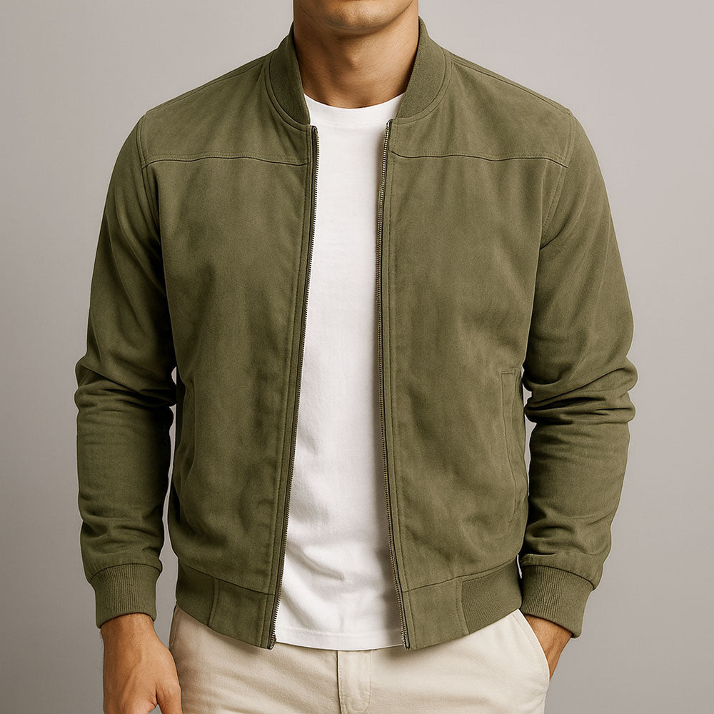 Men Suede Jacket Jacket