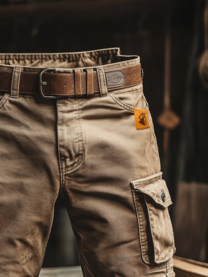 Men Vintage Cargo Shorts Men's Shorts