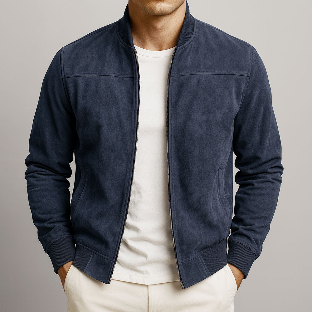 Men Suede Jacket Jacket