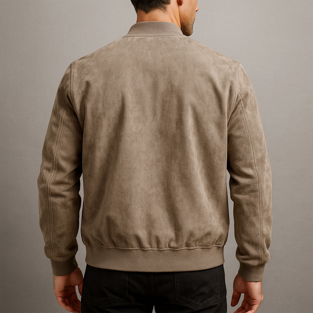 Men Suede Jacket Jacket