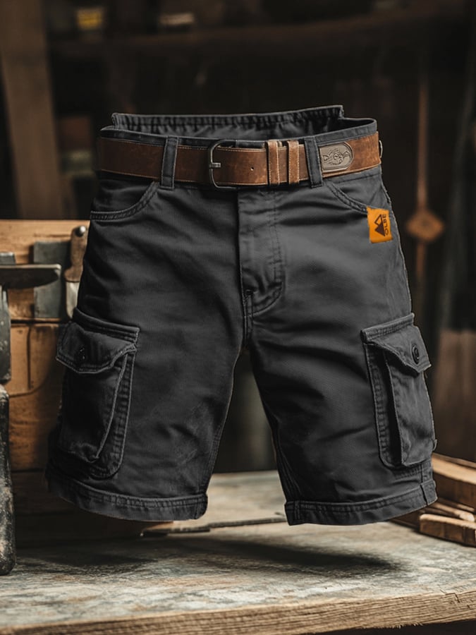 Men Vintage Cargo Shorts Men's Shorts