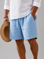 Men Relaxed Cotton Shorts Men's Shorts