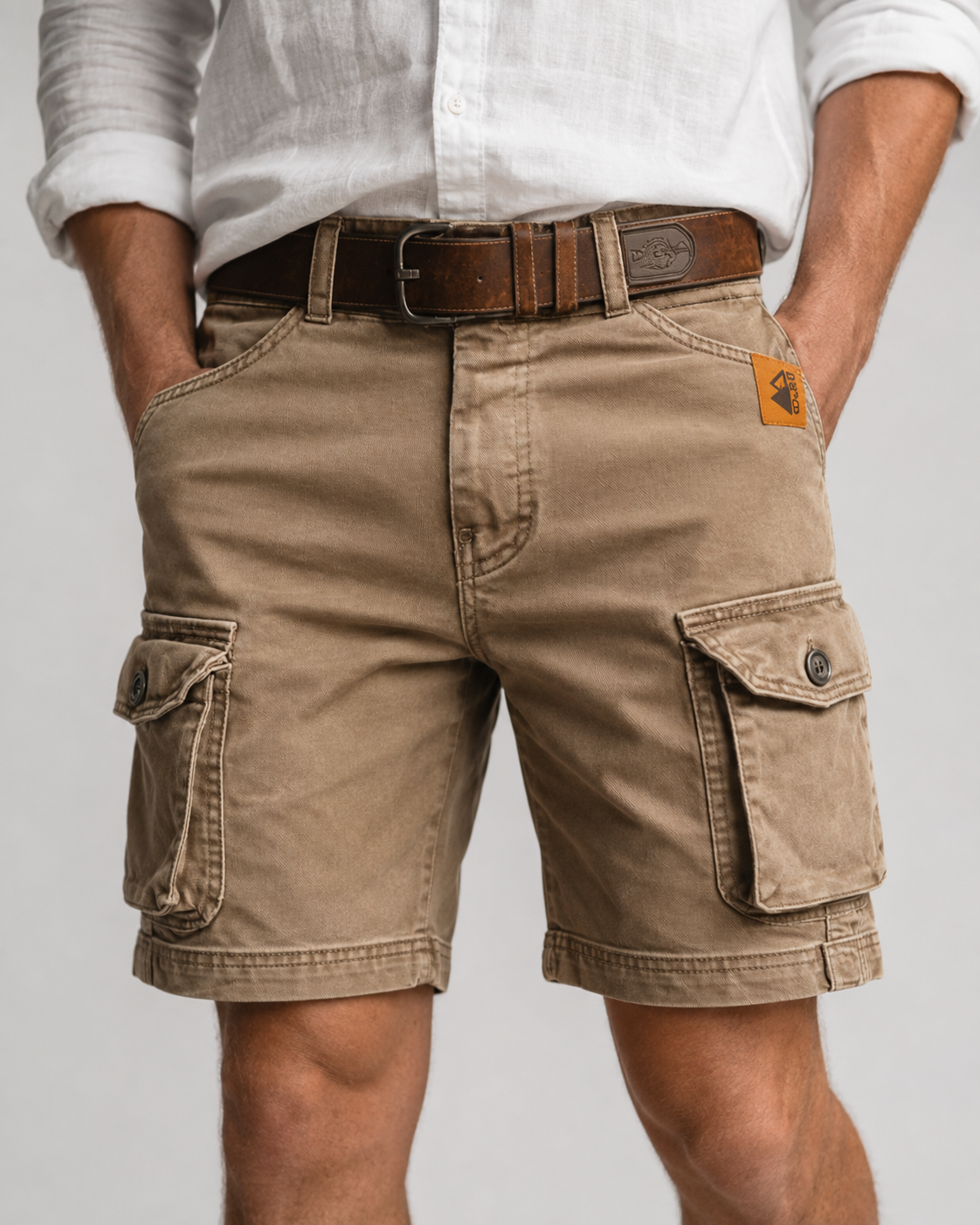 Men Vintage Cargo Shorts Men's Shorts