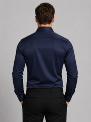 Men's Slim Fit Satin Stretch Shirt