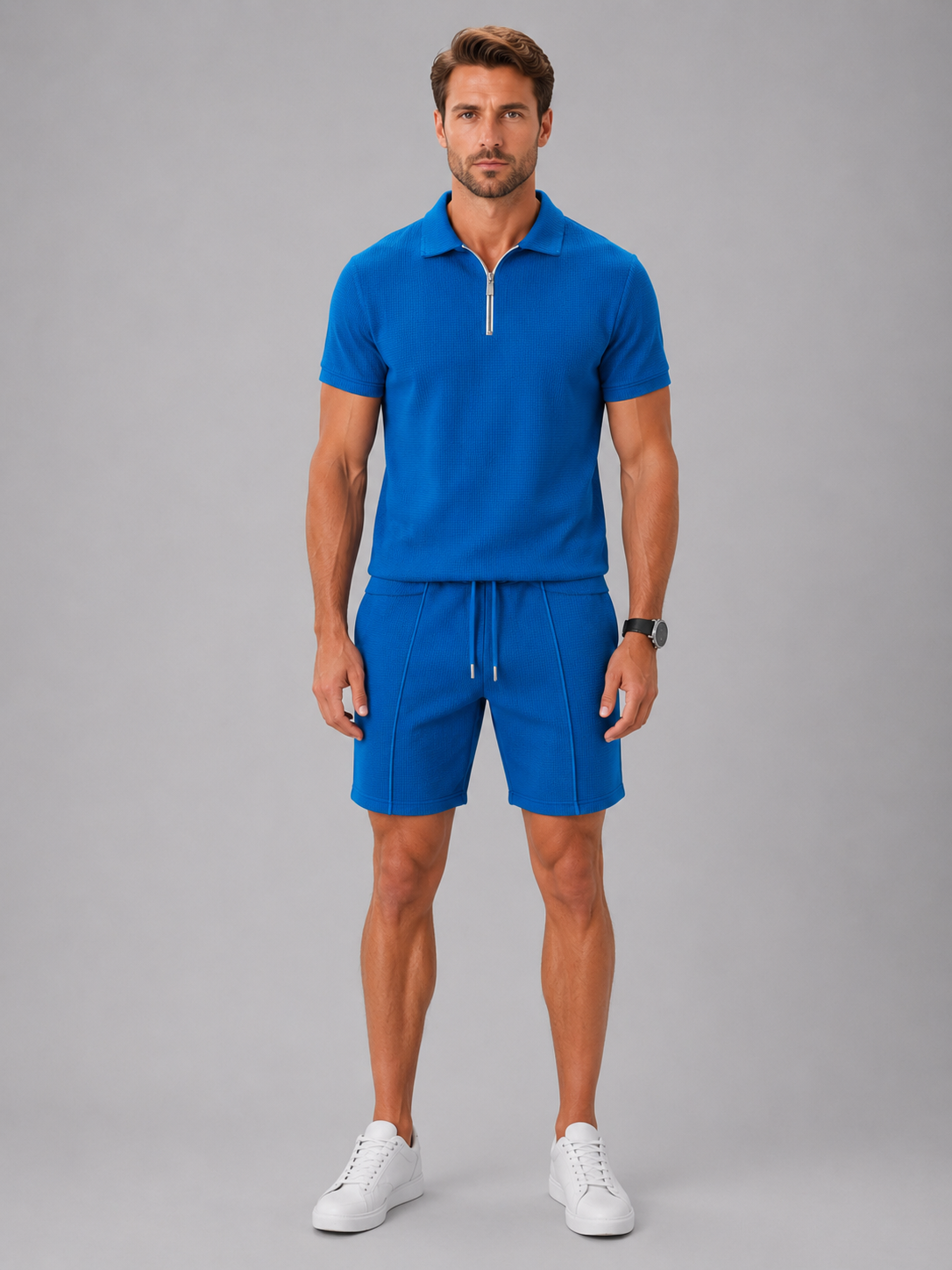 Men's Summer Co-Ord Set – Polo & Shorts Set