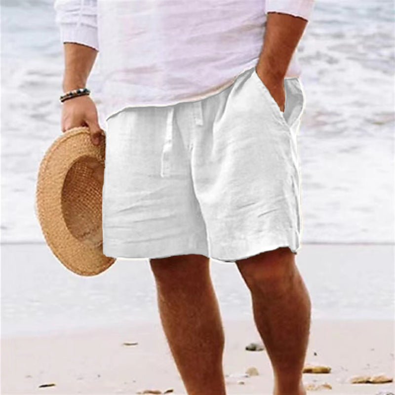 Men Relaxed Cotton Shorts Men's Shorts