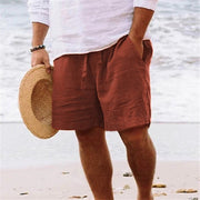 Men Relaxed Cotton Shorts Men's Shorts