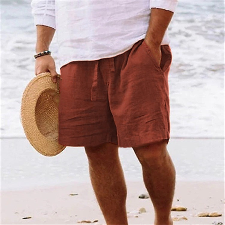 Men Relaxed Cotton Shorts Men's Shorts