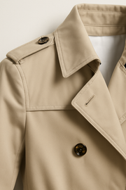Men Belted Trench Coat – Classic Tailored Style Jacket